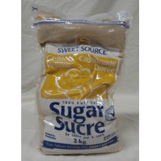 Sugar - Brown Sugar -  Sweet Source Brand   / 1 x 2 Kg / 4.4 lbs
